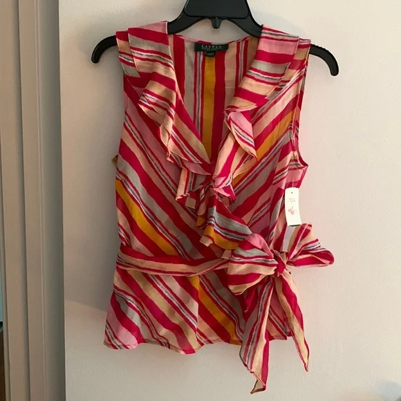 Lauren Ralph Lauren 100% cotton sleeveless top. - Picture 1 of 6